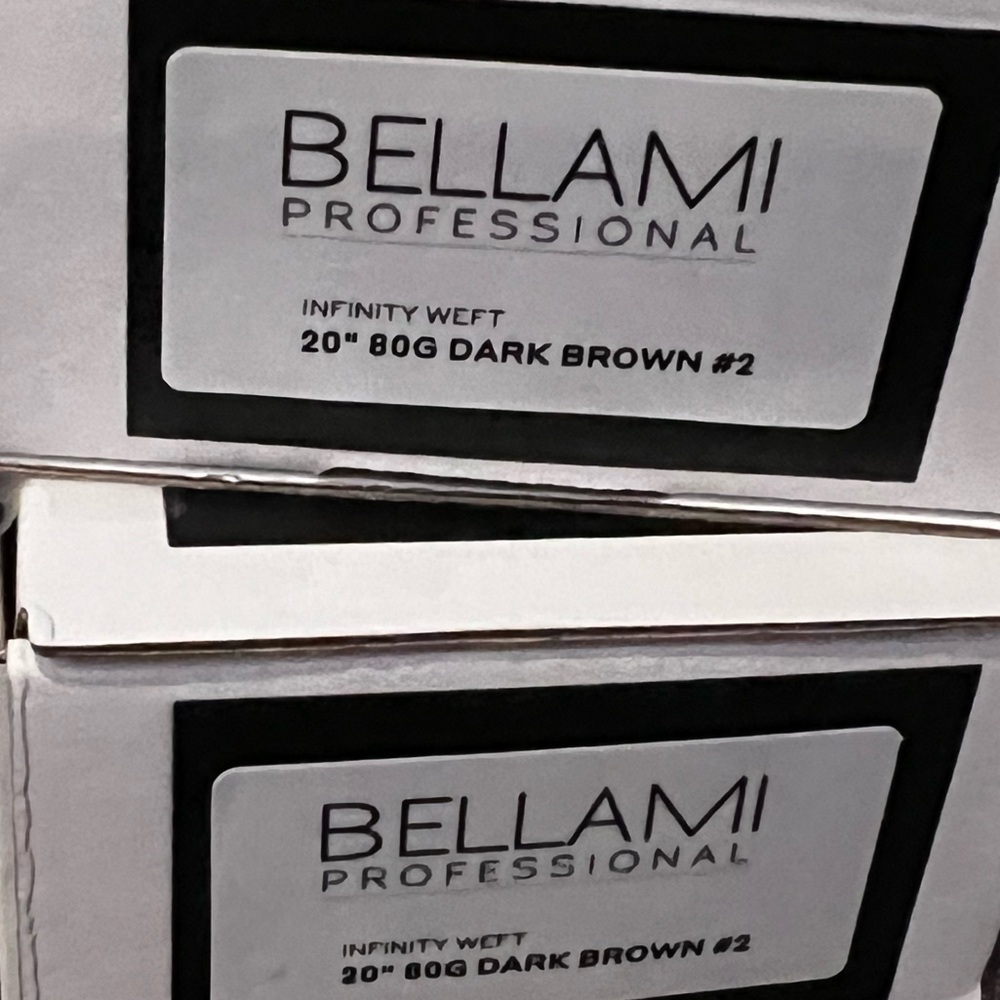 BELLAMI Professional Dark Brown Infinity Weft Extensions